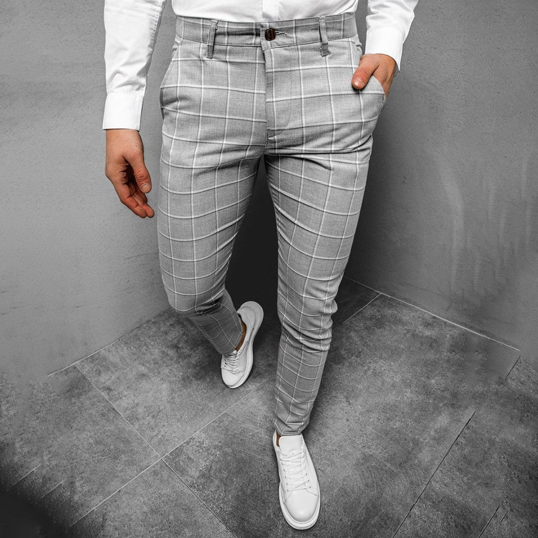 Ethan | Pantalon Fuselé Élégant à Motif Quadrillé 4