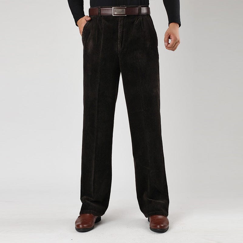 Ethan | Pantalon Plissé Décontracté Taille Haute Homme 1