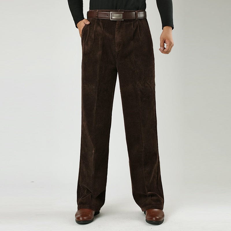 Ethan | Pantalon Plissé Décontracté Taille Haute Homme 4