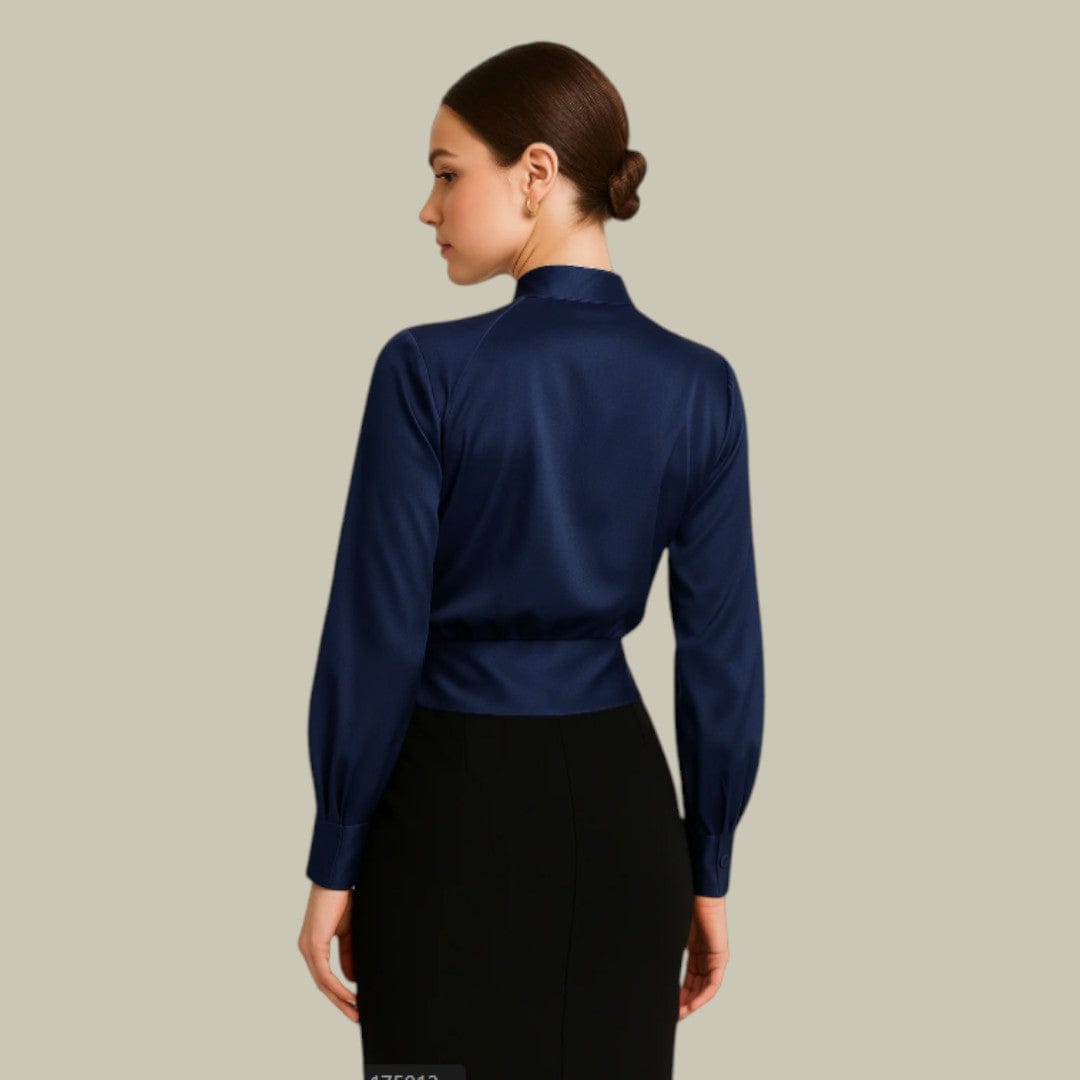 Evelyn | Élégante Blouse Femme Cache-Cœur Chic 2