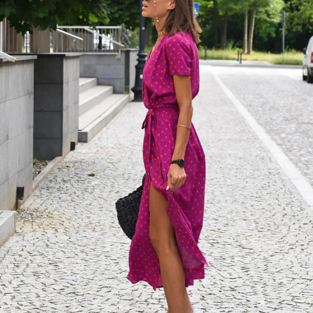 Inez | Robe d'Été Femme Chic Mi-Longue avec Coupe Flatteuse | Élégance et Confort pour Toutes Occasions 6