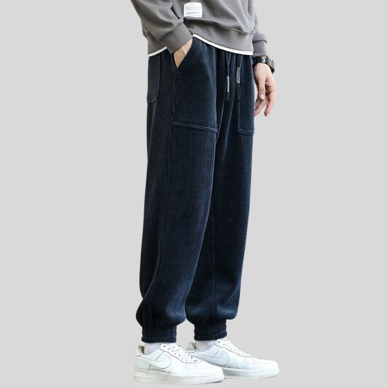 Jogging-Velours-Bleu