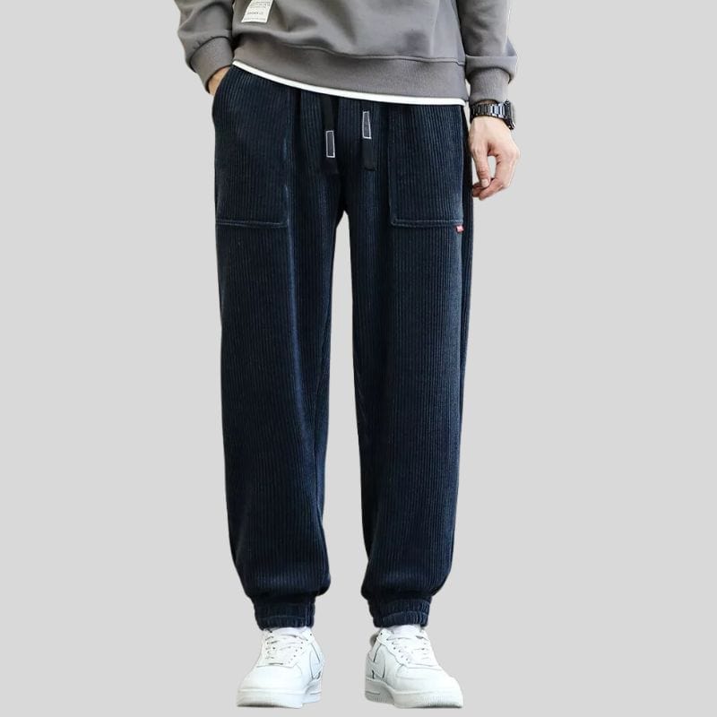 Jogging-Velours-Bleu