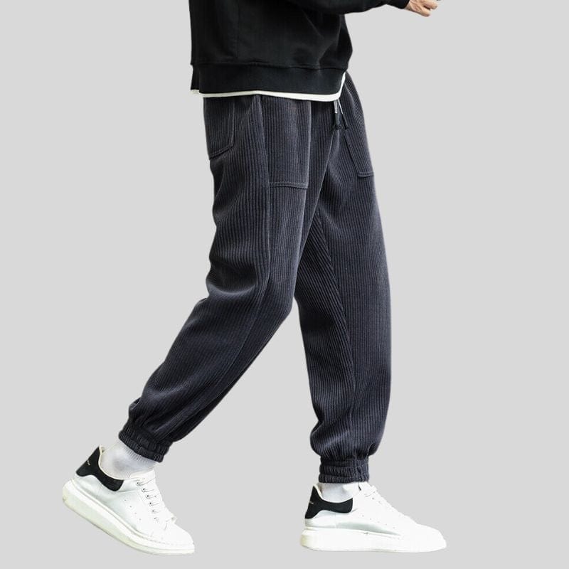 Pantalon jogging velours new arrivals