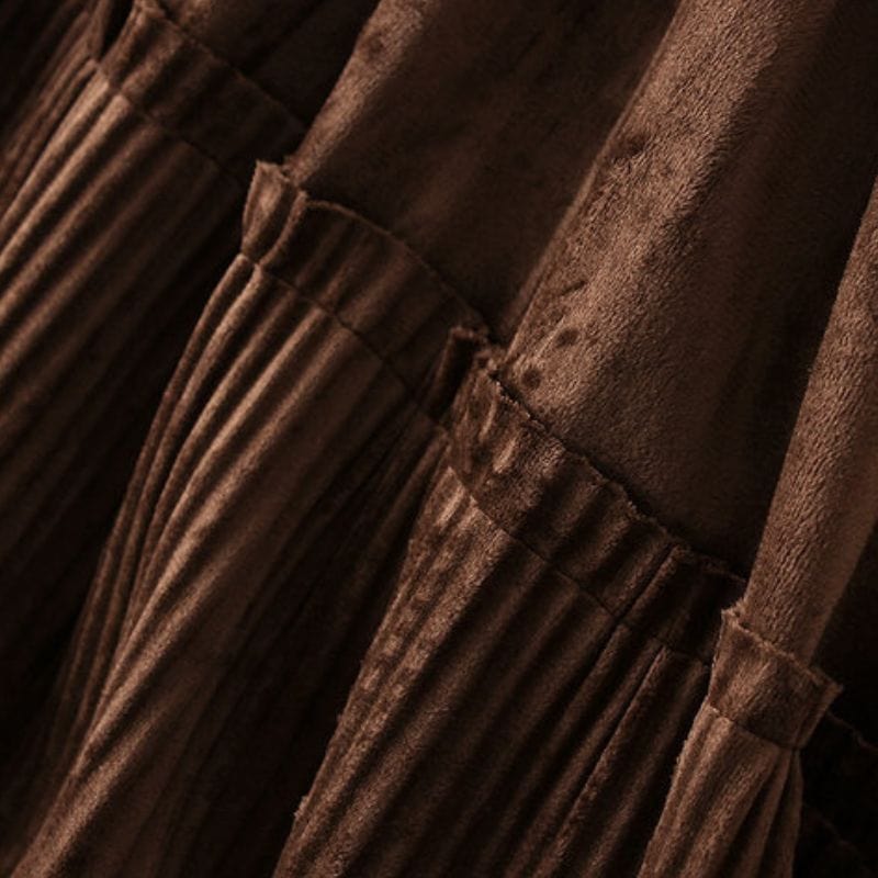 Jupe-Marron-Velours