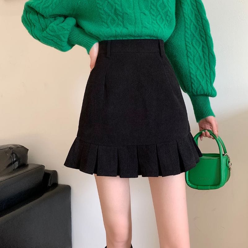 Jupe-Noir-en-Velours