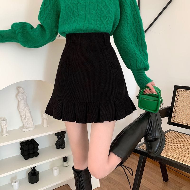 Jupe-Noir-en-Velours