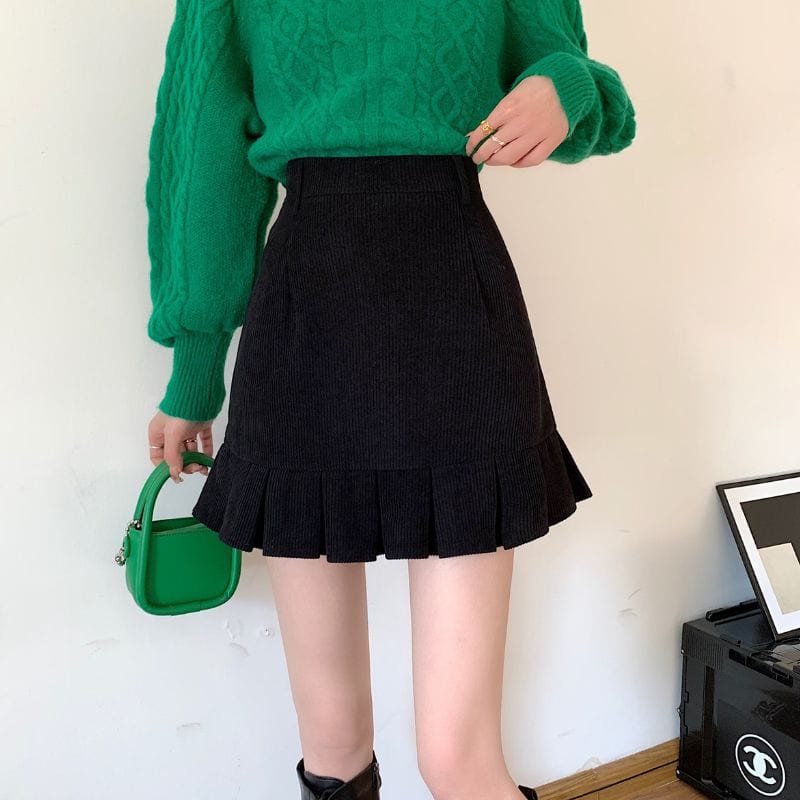 Jupe-Noir-en-Velours