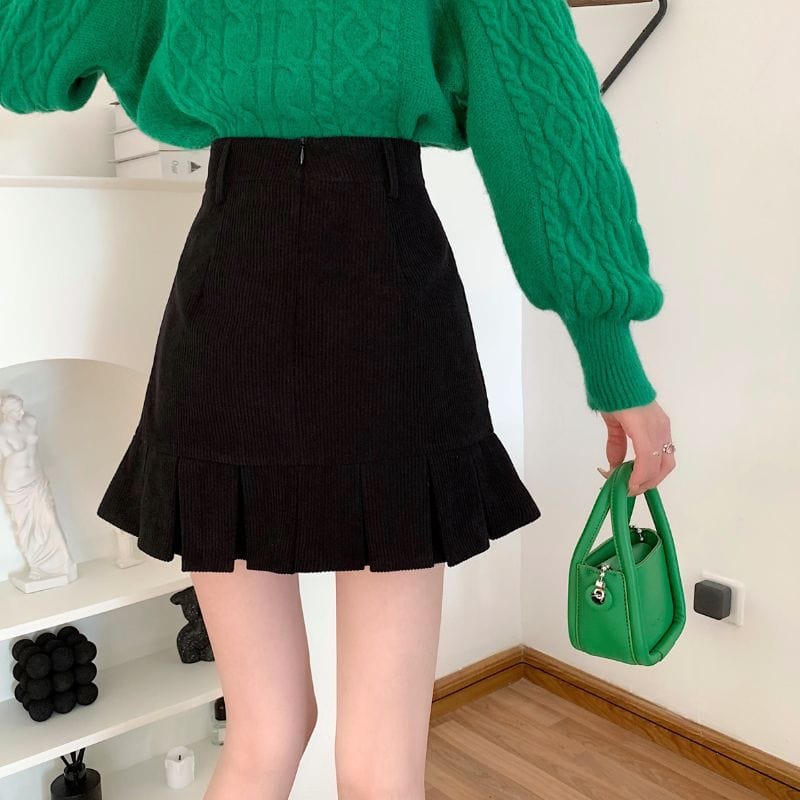 Jupe-Noir-en-Velours