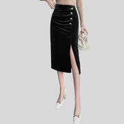 Jupe-Velour-Longue