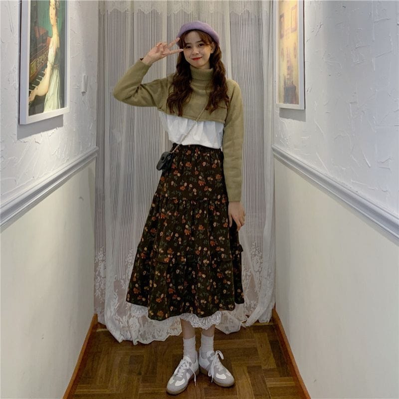 Jupe-Velour-Marron