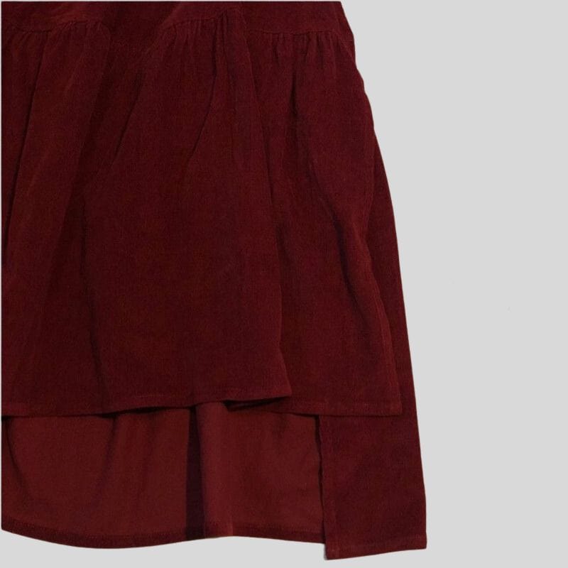 Jupe velours bordeaux outlet femme