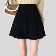 Jupe-Velours-Noir-Femme