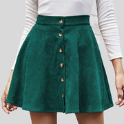 Jupe-Velours-Vert