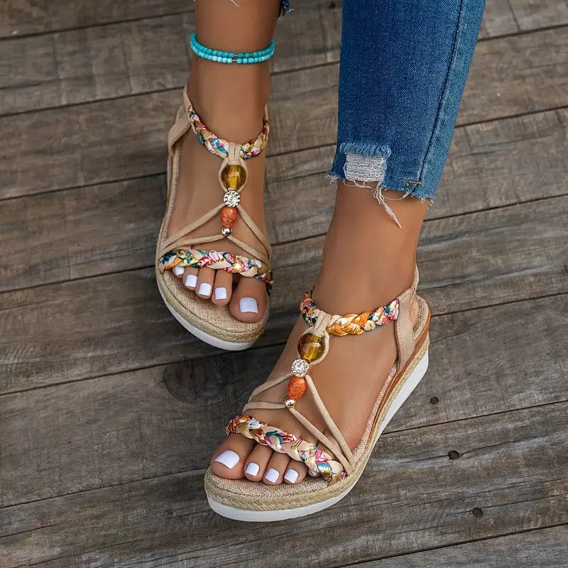 Lana | Élégantes Sandales Compensées Femme Multicolores 2