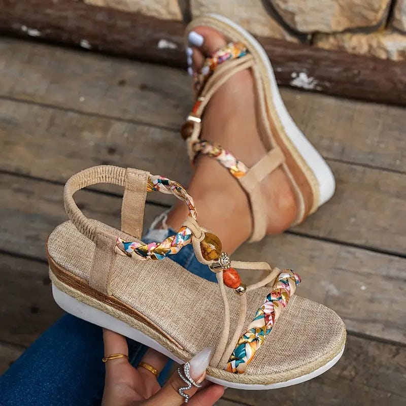 Lana | Élégantes Sandales Compensées Femme Multicolores 3