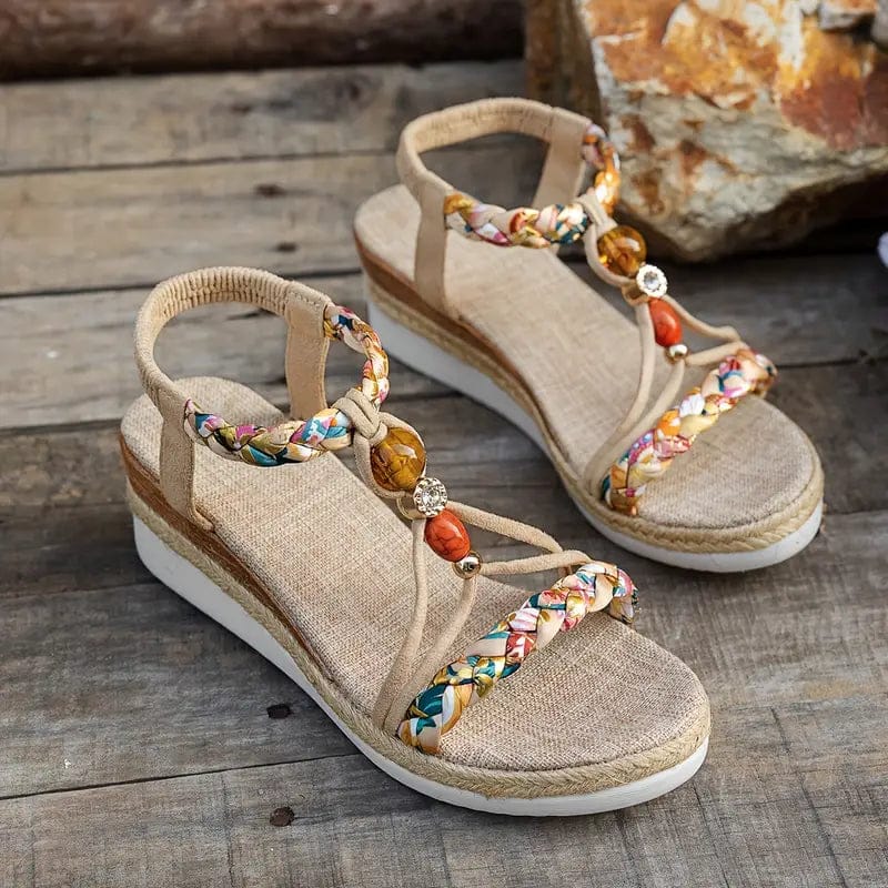 Lana | Élégantes Sandales Compensées Femme Multicolores 5
