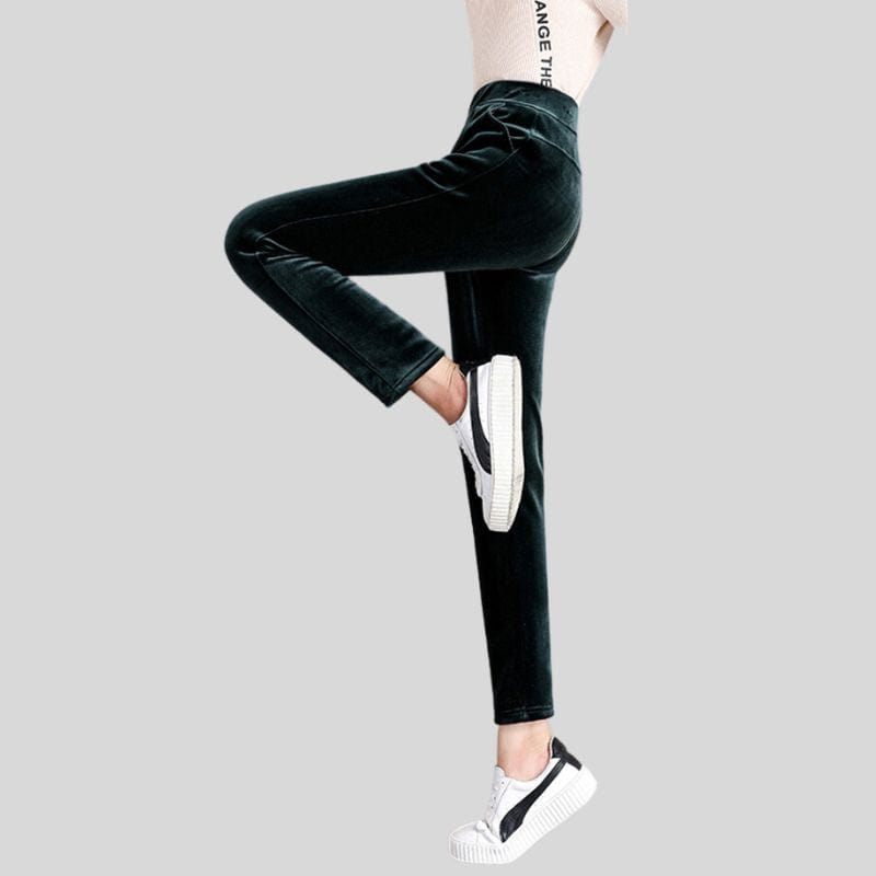 Legging velours 2025 cotelé femme