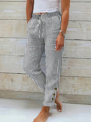 Lénie | Pantalon à Taille Élastique en Tissu Léger | Confort Optimal pour l'Été 0