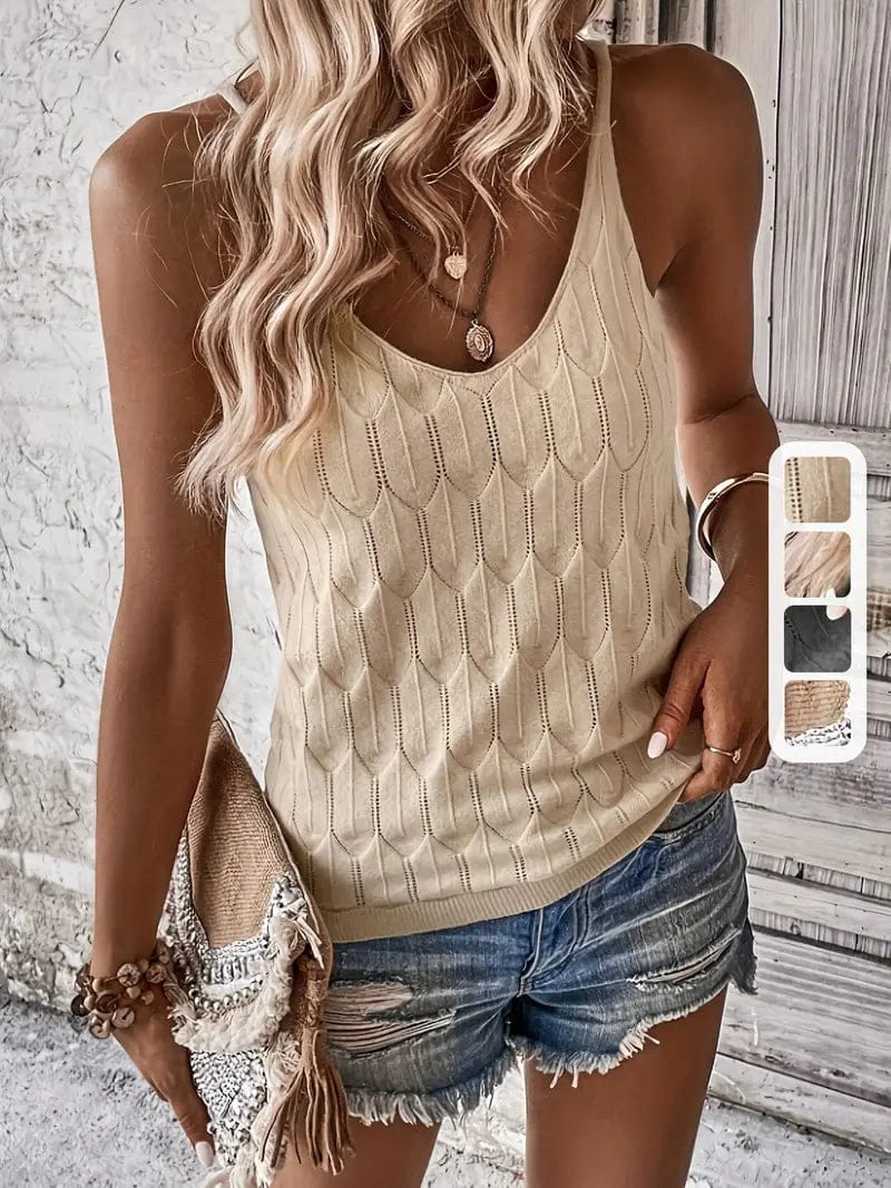 Liam | Élégant Débardeur Texturé en Tricot Femme 9