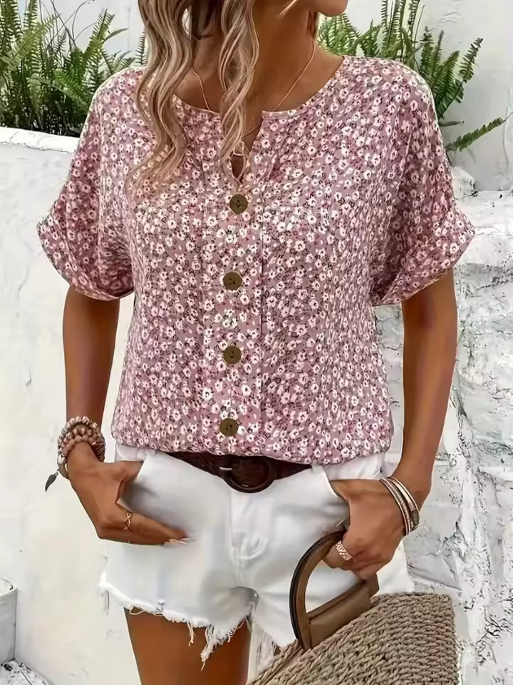 Alaia | Elegancka damska letnia bluzka w kwiaty