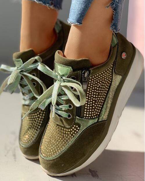 Liam | Élégantes Baskets Comfortables avec Détails en Cristal 2