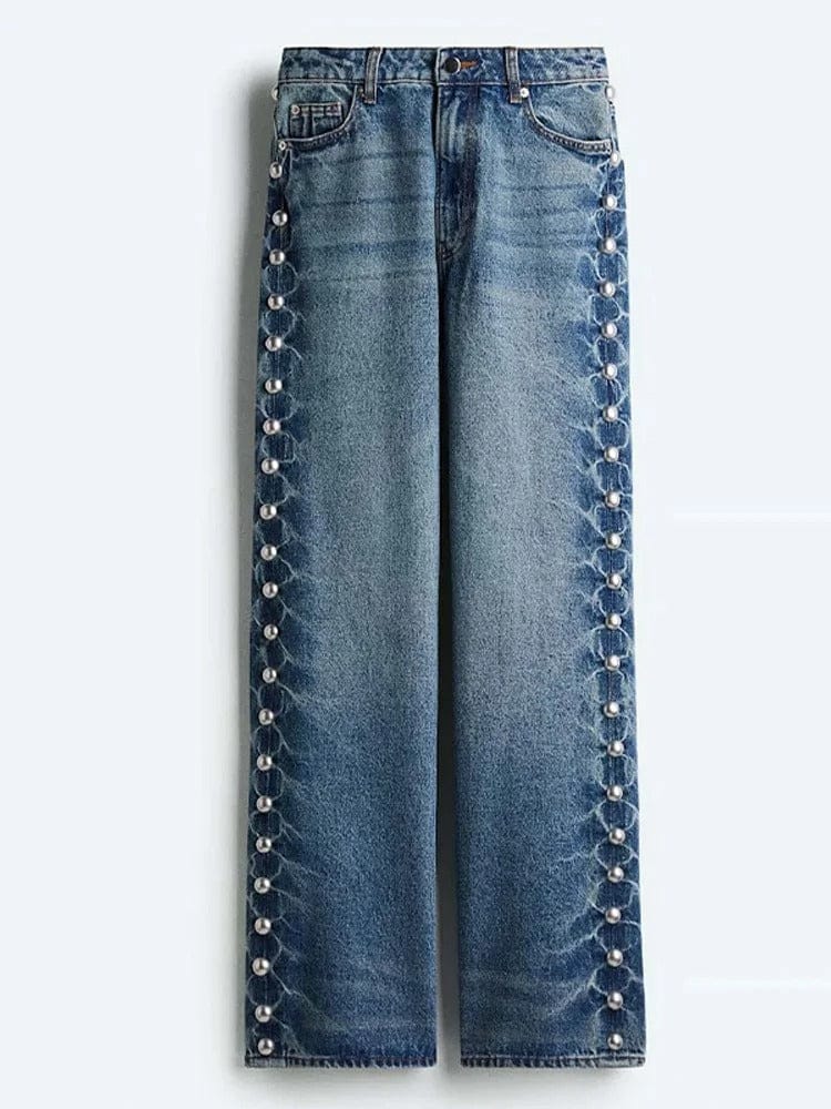 Liam | Tendance Jean Large Femme en Denim Avec Détails Élégants 3