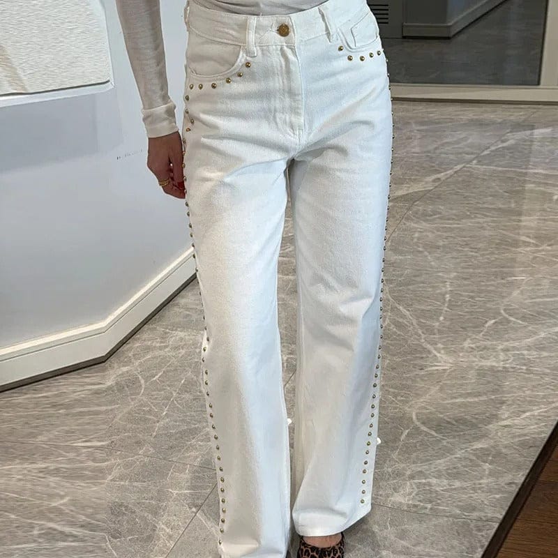 Liam | Tendance Jean Large Femme en Denim Avec Détails Élégants 6