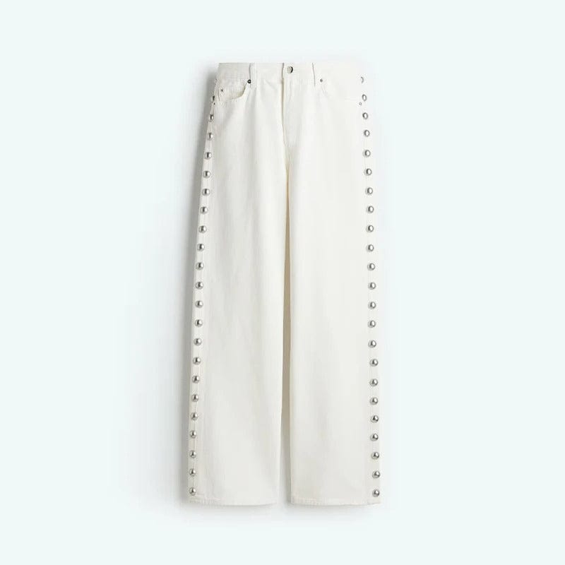 Liam | Tendance Jean Large Femme en Denim Avec Détails Élégants 7