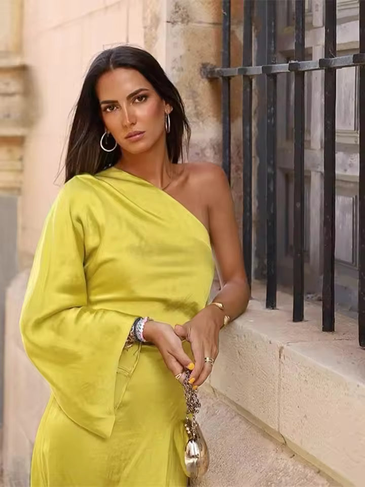 Célia | Chic Robe d'Été Plissée Décontractée pour Femme