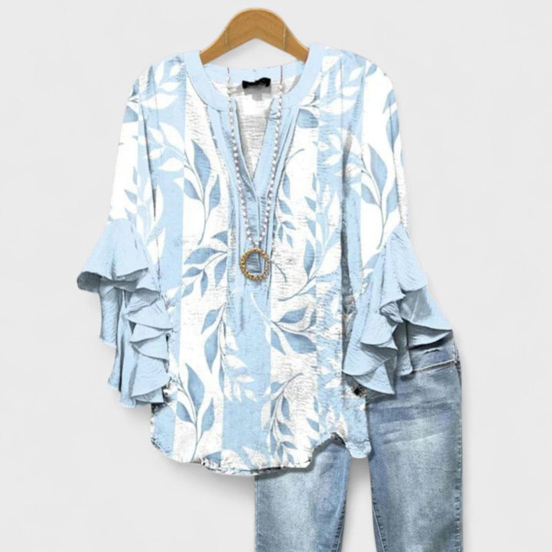 Lily | Élégante Blouse Aérée Femme Avec Volants 1