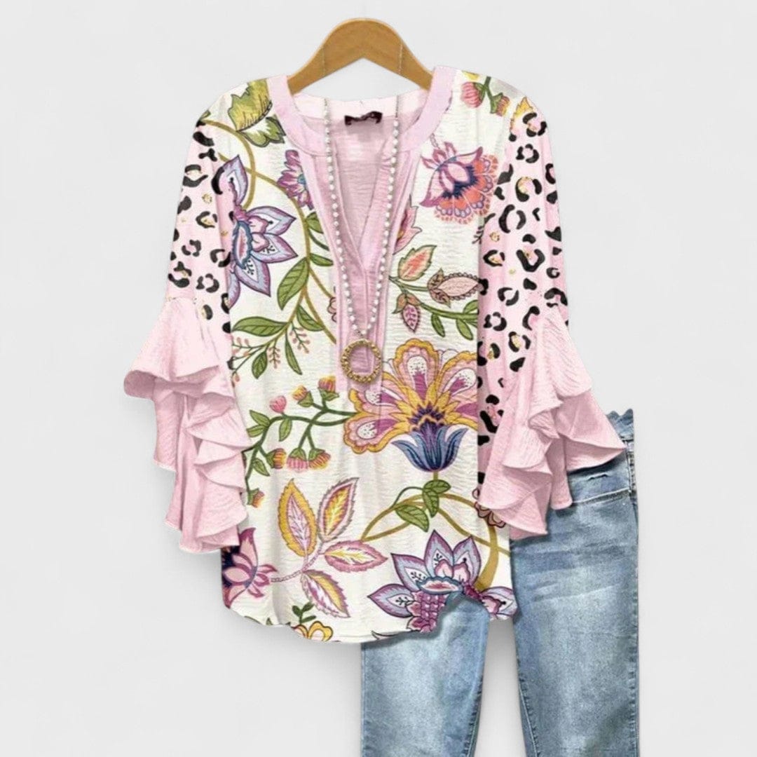 Lily | Élégante Blouse Aérée Femme Avec Volants 8