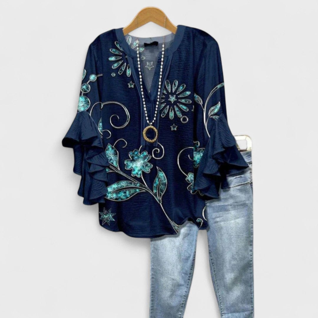 Lily | Élégante Blouse Aérée Femme Avec Volants 9