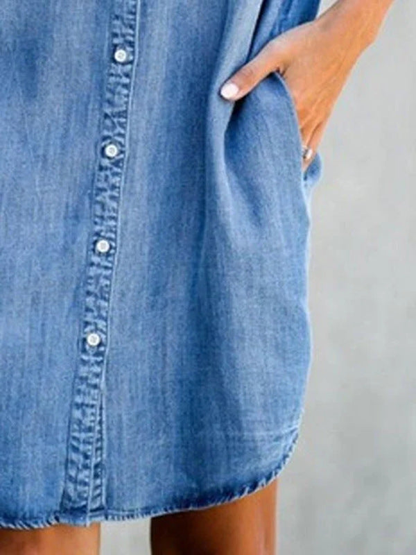 Lotte | Robe en Jean Femme avec Encolure Carrée Tendance | Style Urbain pour un Look Décontracté 2