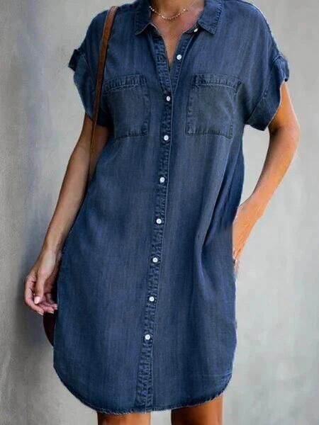 Lotte | Robe en Jean Femme avec Encolure Carrée Tendance | Style Urbain pour un Look Décontracté 4