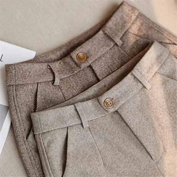 Lucas | Pantalon Vintage Taille Haute Élégant 0
