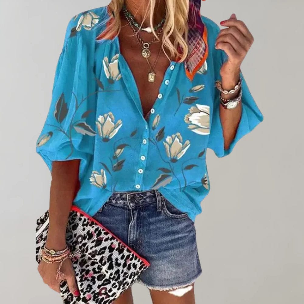 Luna | Élégante Blouse Florale Décontractée pour Femmes 1