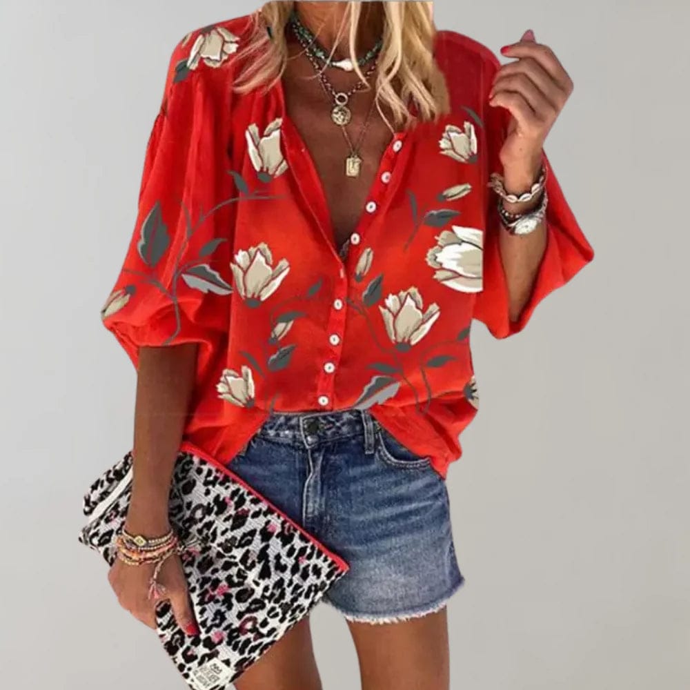 Luna | Élégante Blouse Florale Décontractée pour Femmes 3