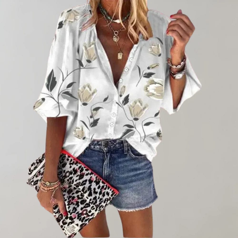 Luna | Élégante Blouse Florale Décontractée pour Femmes 4