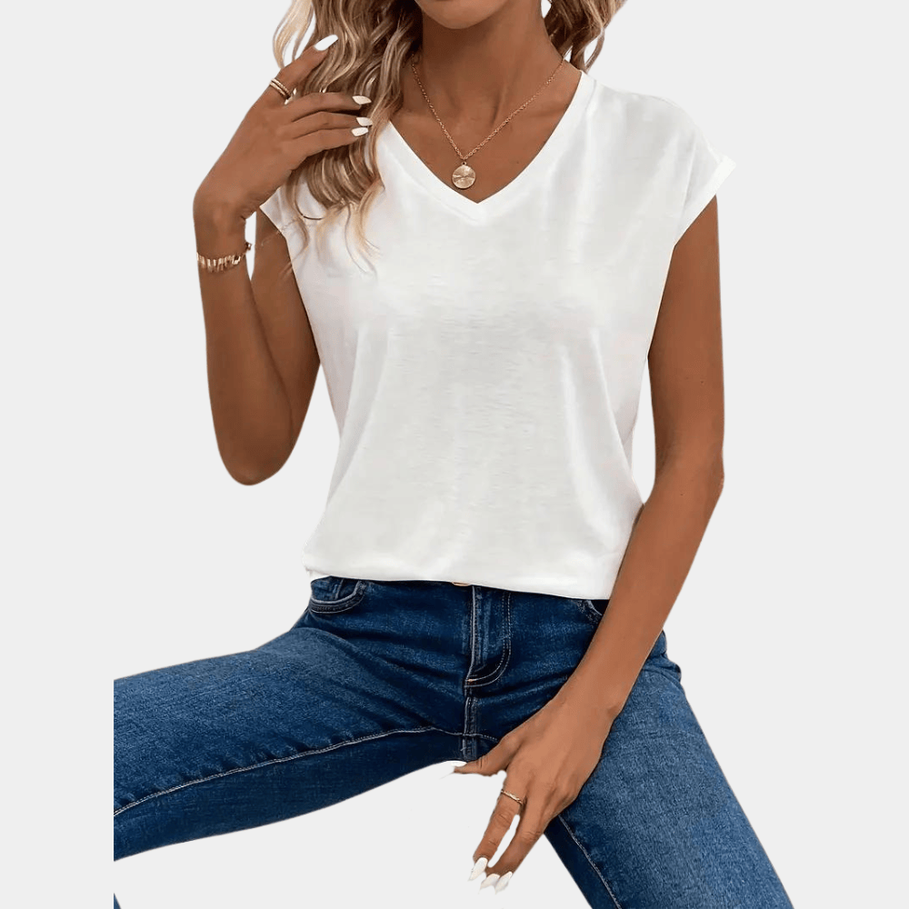 Mason | Décontracté Confortable T-shirt à Col en V 2