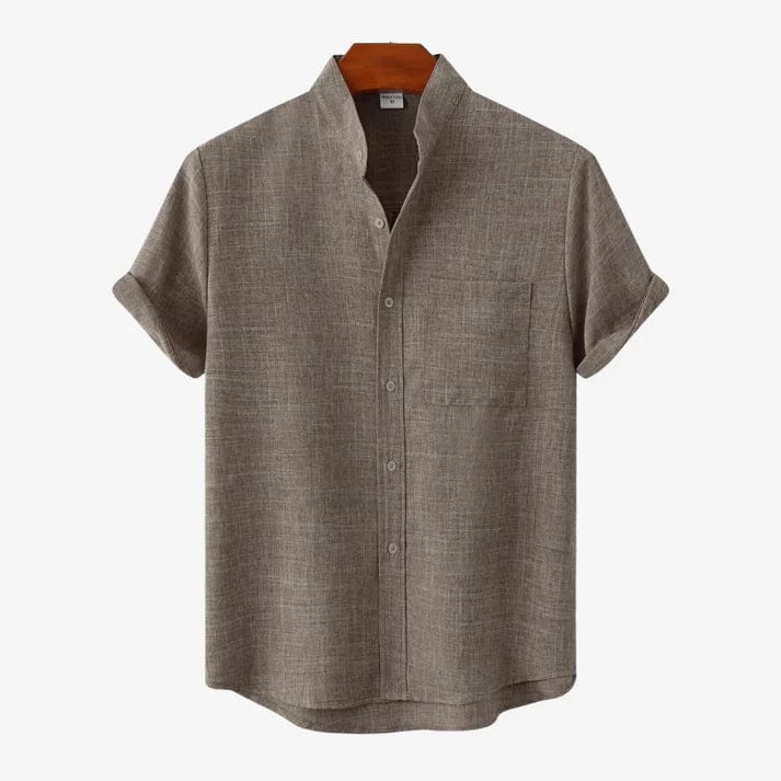 Maxime | Élégante Chemise en Lin Homme à Manches Courtes 3