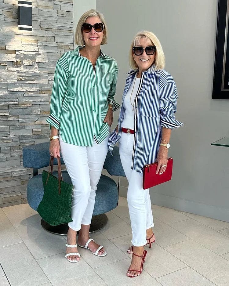 Mia | Blouse Chic à Rayures pour un Confort Quotidien 2