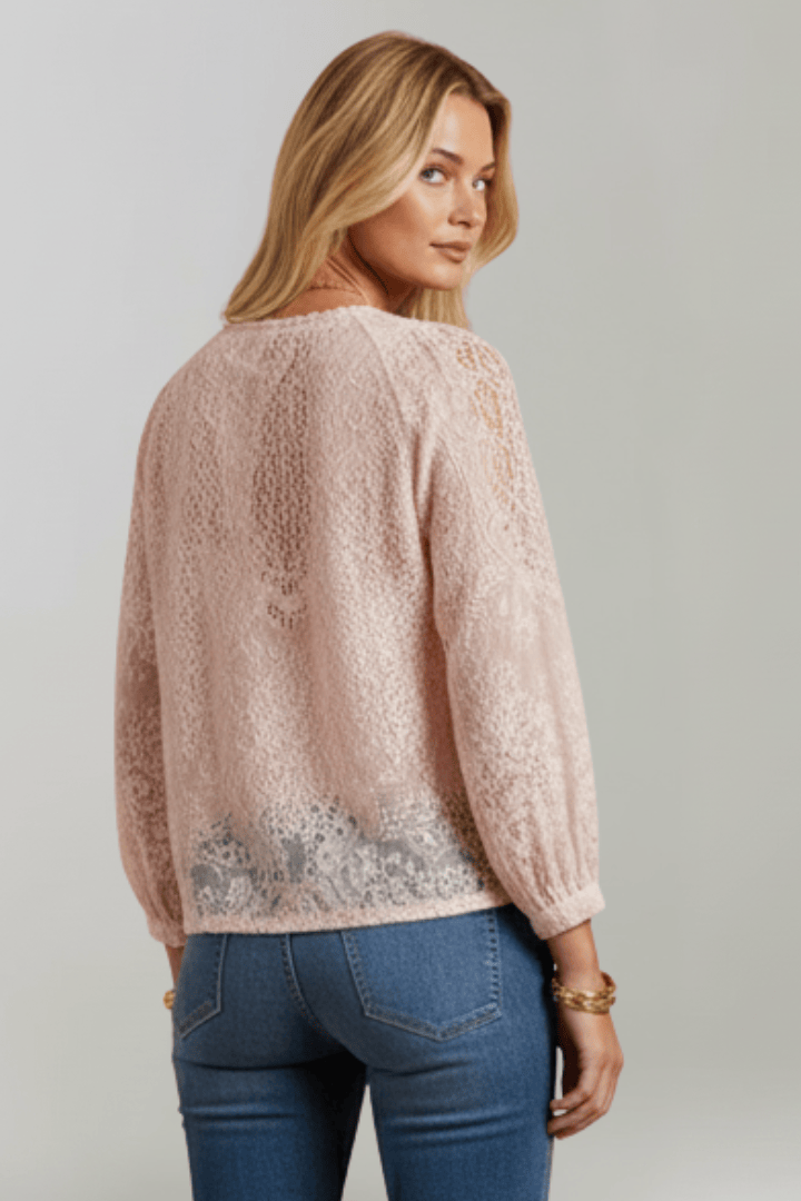 Mia | Chemisier Semi-Transparent Élégant avec Détails en Crochet 3