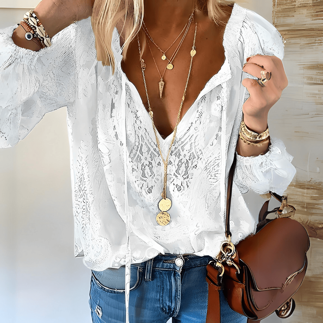 Mia | Élégant Chemisier Boho Décontracté d'Été 1