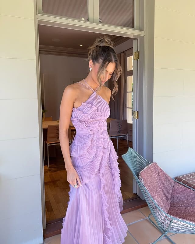 Mia | Élégante Robe Longue Femme à Volants pour Été 2