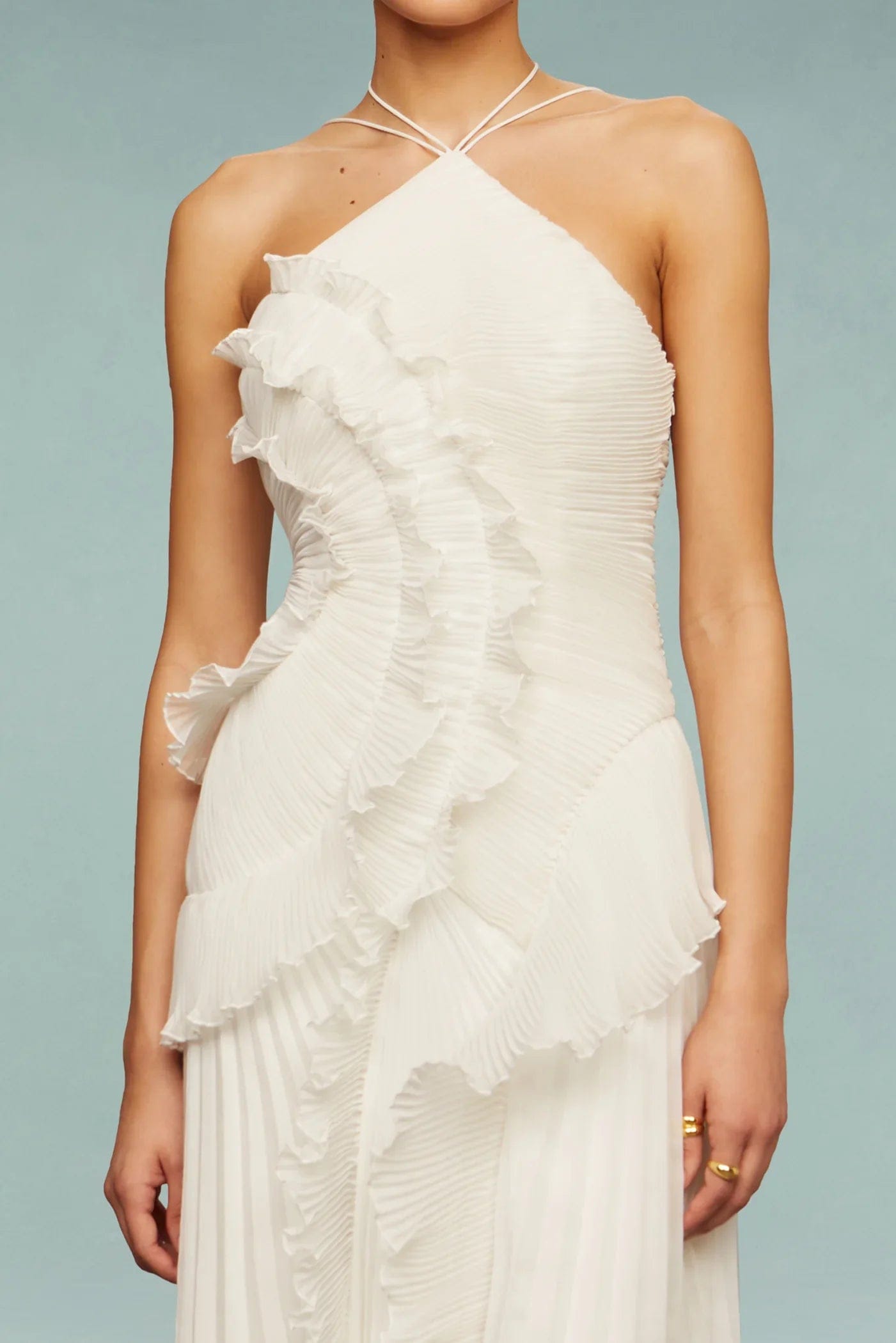 Mia | Élégante Robe Longue Femme à Volants pour Été 4