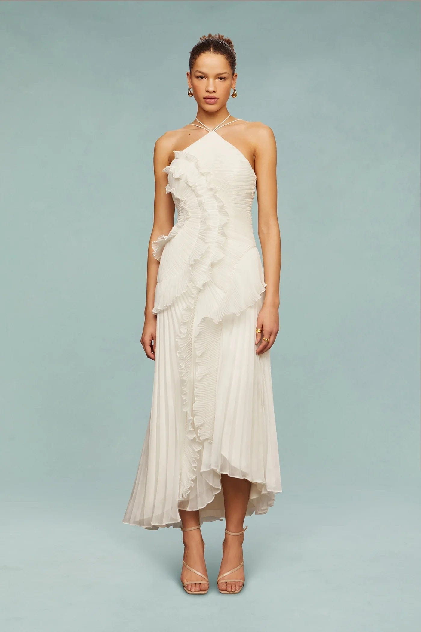 Mia | Élégante Robe Longue Femme à Volants pour Été 5