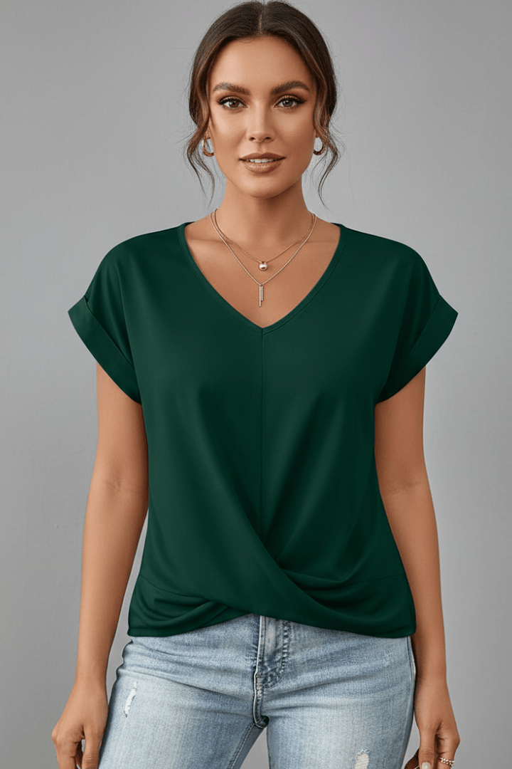 Mia | Haut Décontracté Chic avec Décolleté en V 8
