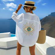 Mia | Longue Tunique Femme Bohème Légère avec Broderie Unique 0