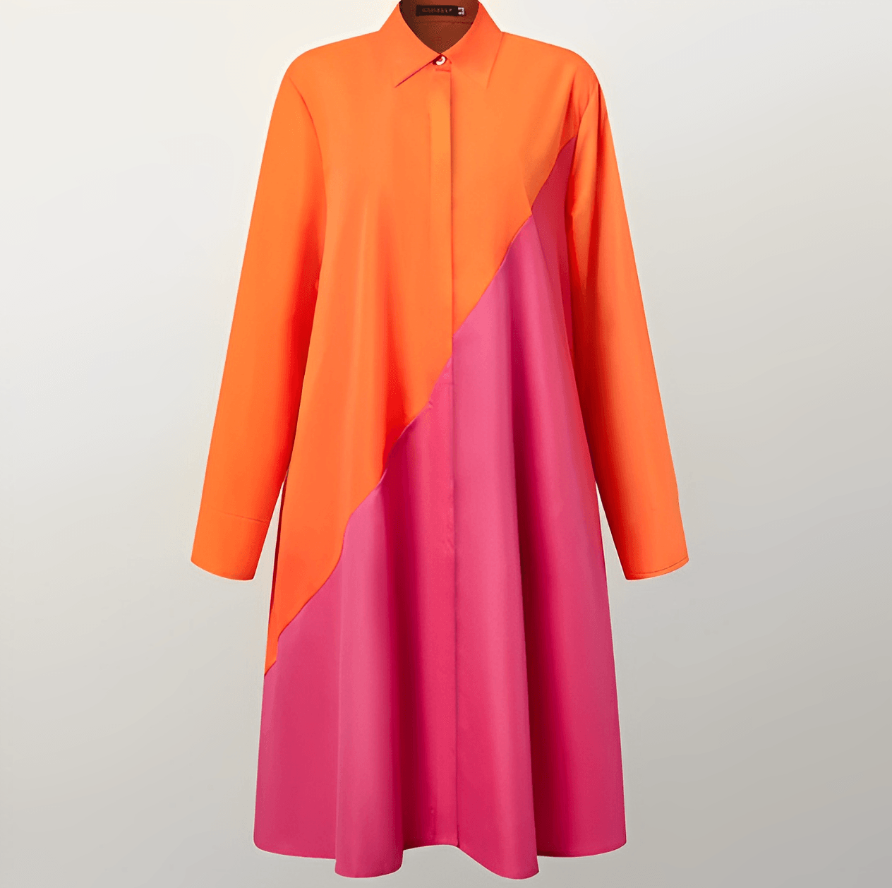 Micaela | Robe Chemise Longue Femme avec Col Rabattu | Style Élégant pour Confort et Polyvalence 5